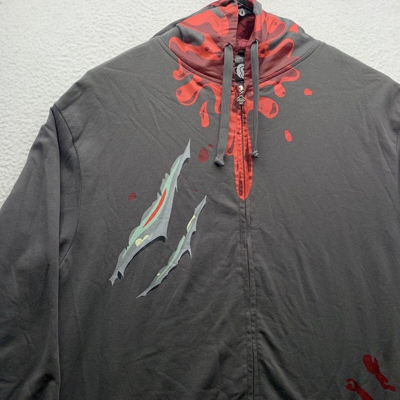 ThinkGeek Hoodie Mens 3XL Sweatshirt Zombie Walking Dead Brain Video Games Nerd - Picture 2 of 15